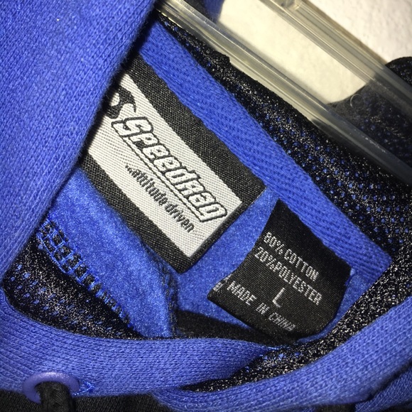 VINTAGE SPEEDRAG OVERSIZED CROPPED HOODIE - Picture 3 of 3